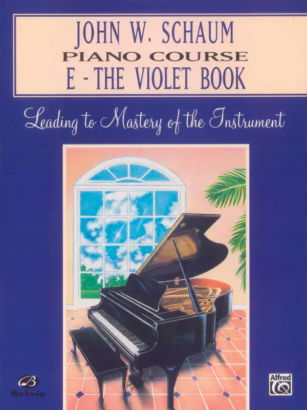 John W Schaum Piano Course Book E - The Violet Book
