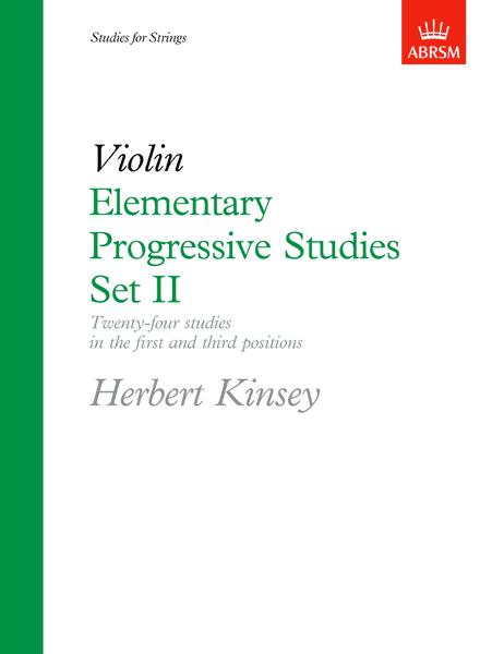 Kinsey - Elementary Progressive Studies For Violin Set II