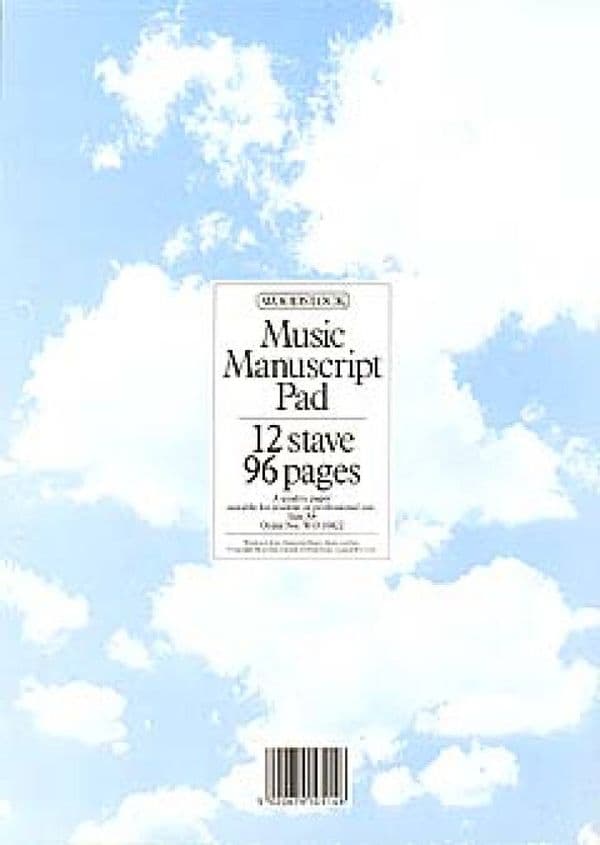 Manuscript Paper - 12 Stave, 96 Pages