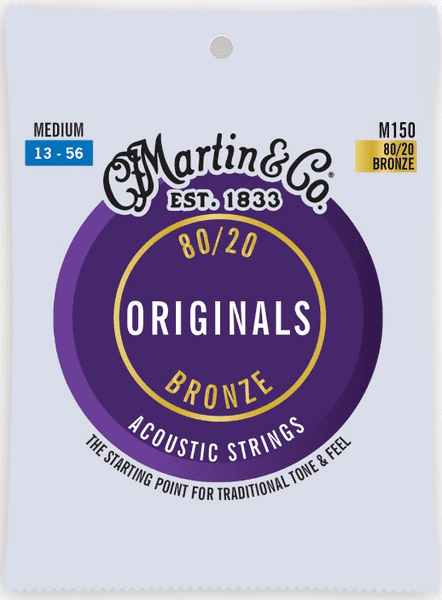 Martin 80/20 Acoustic Guitar Strings - Medium M150