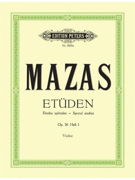 Mazas - Special Studies Vol 1 (Etudes speciales) for Violin