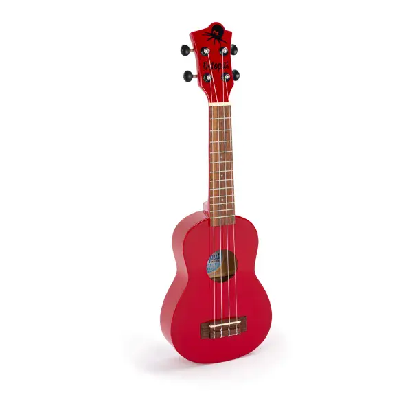Octopus Soprano Ukulele - Red