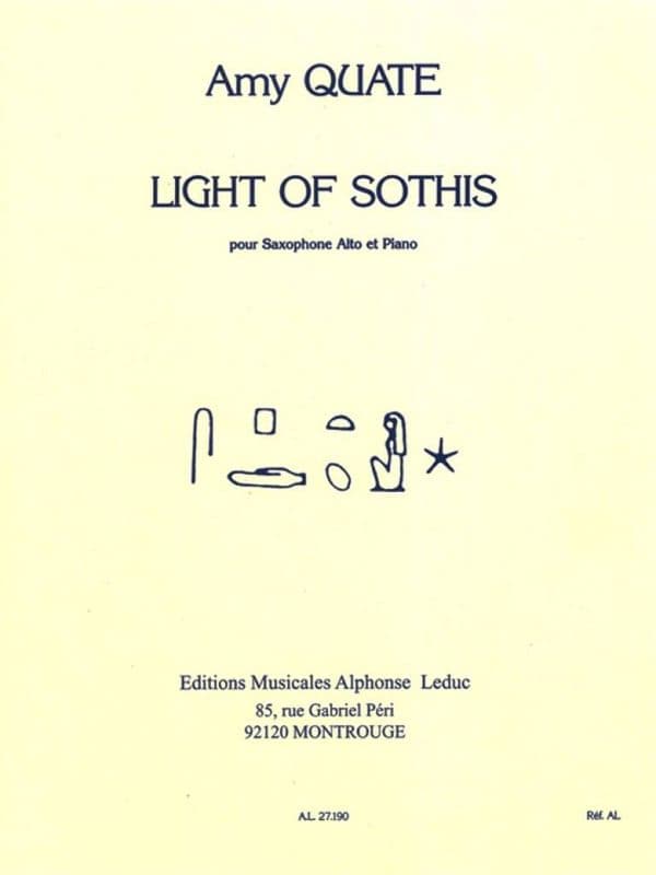Quate: Light of Sothis for Alto Sax