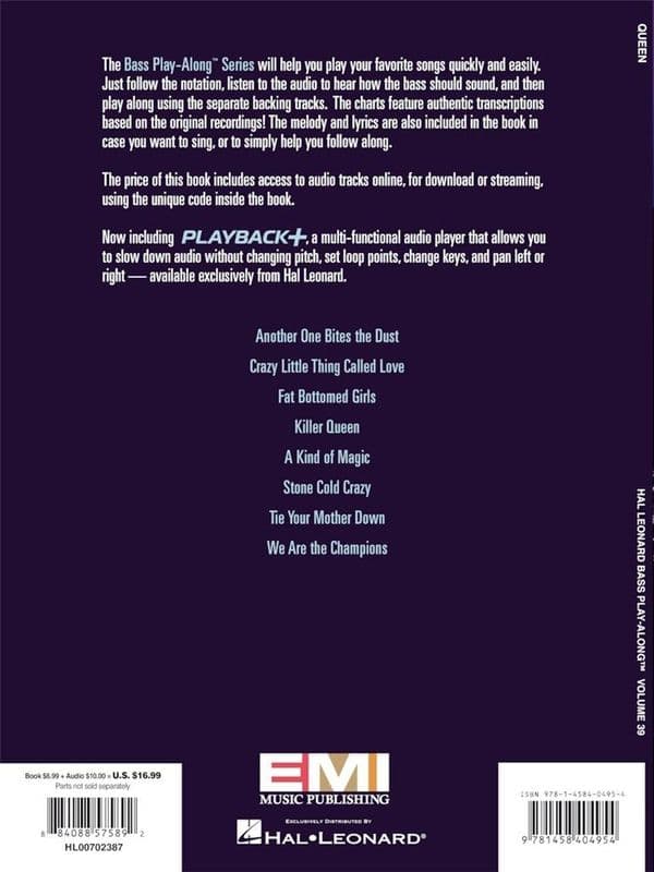 Queen Bass Play Along