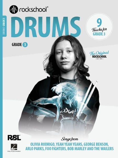 Rockschool Drums from 2024: Grade 3