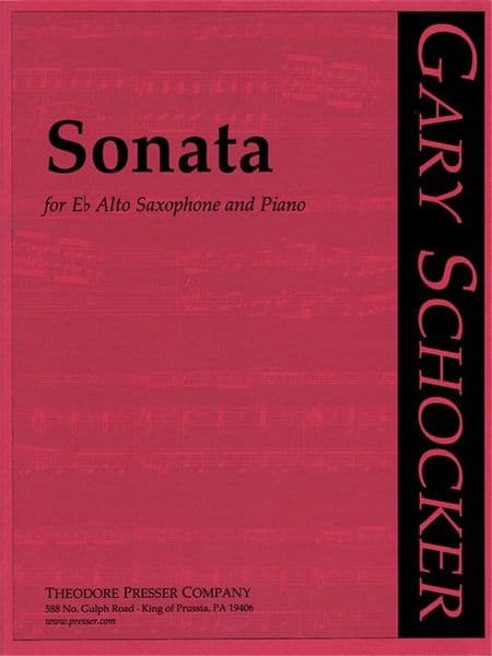 Schocker: Sonata for Alto Saxophone