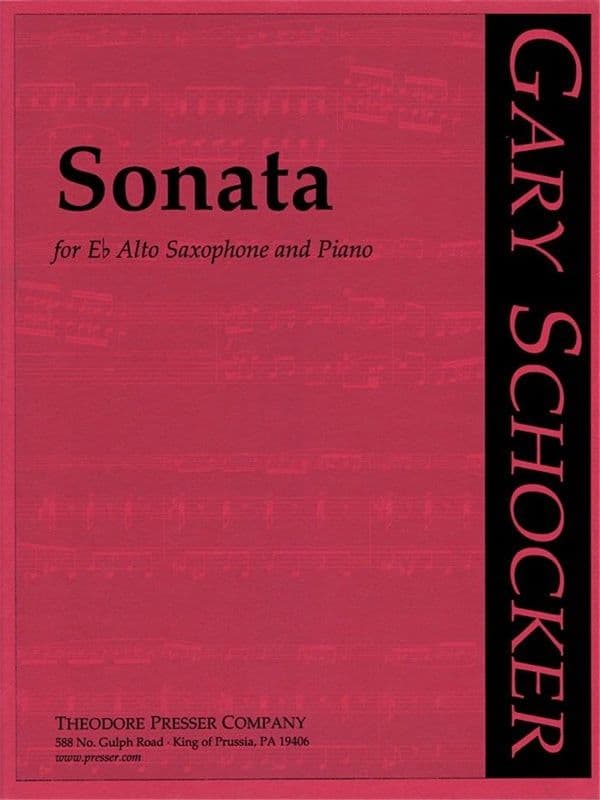 Schocker: Sonata for Alto Saxophone