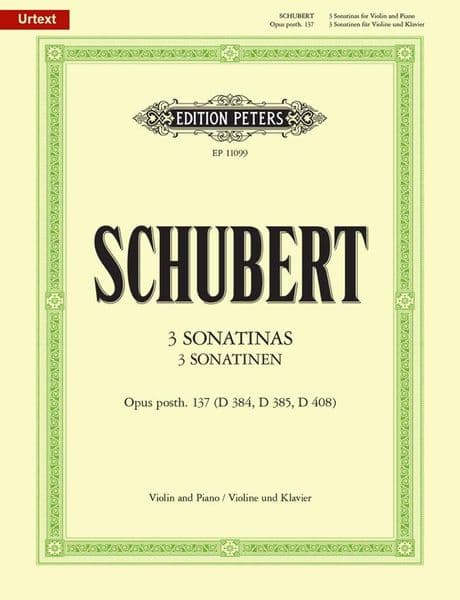 Schubert: 3 Sonatinas for Violin and Piano