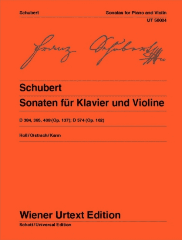 Schubert: Violin Sonatinas (Wiener Edition)