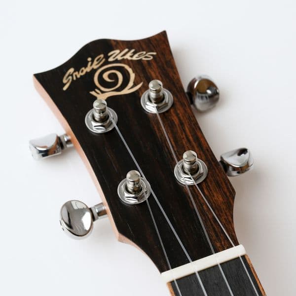 Snail Ebony Ukulele - Soprano