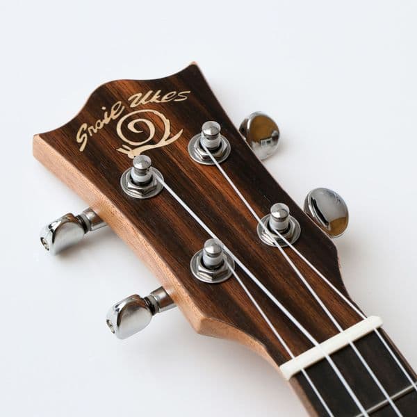 Snail UKC-483 Ebony Ukulele w/ Snail Logo Sound Hole