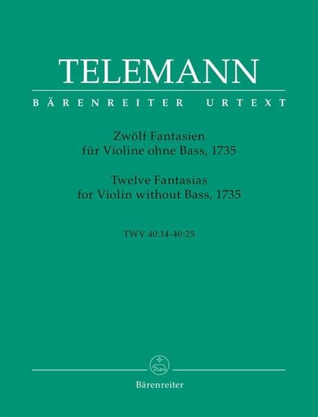 Telemann: 12 Fantasias For Violin
