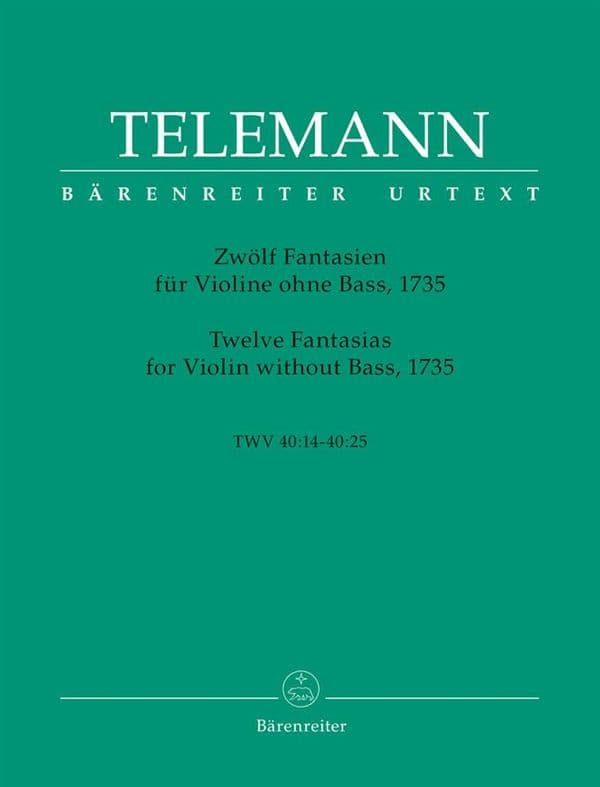 Telemann: 12 Fantasias For Violin