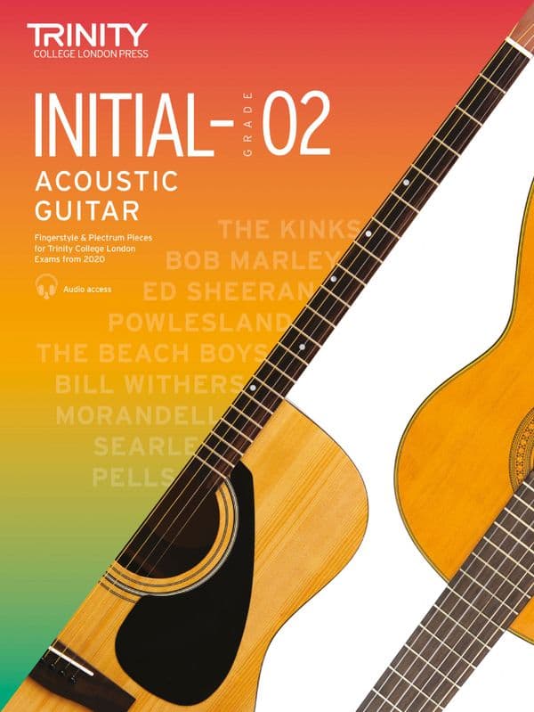 Trinity Acoustic Guitar Exam Pieces Initial to Grade 2