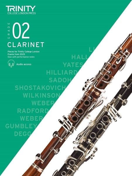 Trinity Clarinet Exam Piecesfrom 2023 - Grade 2