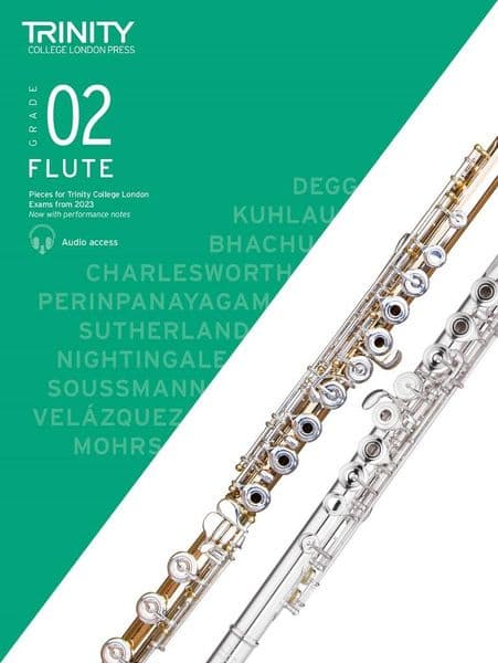 Trinity Flute Exam Piecesfrom 2023 - Grade 2