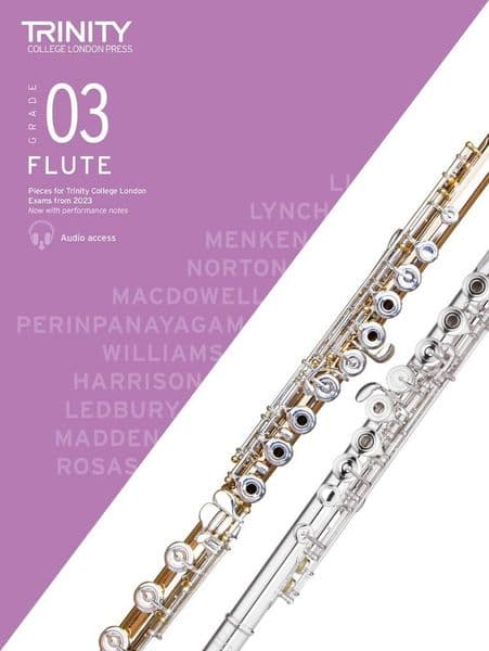 Trinity Flute Exam Piecesfrom 2023 - Grade 3
