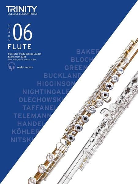 Trinity Flute Exam Piecesfrom 2023 - Grade 6