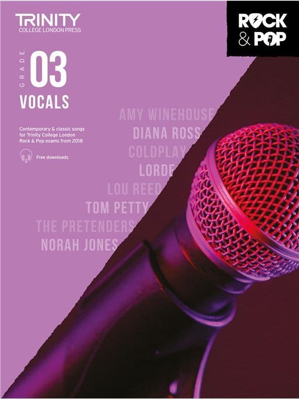 Trinity Rock & Pop 2018 Vocals Grade 3
