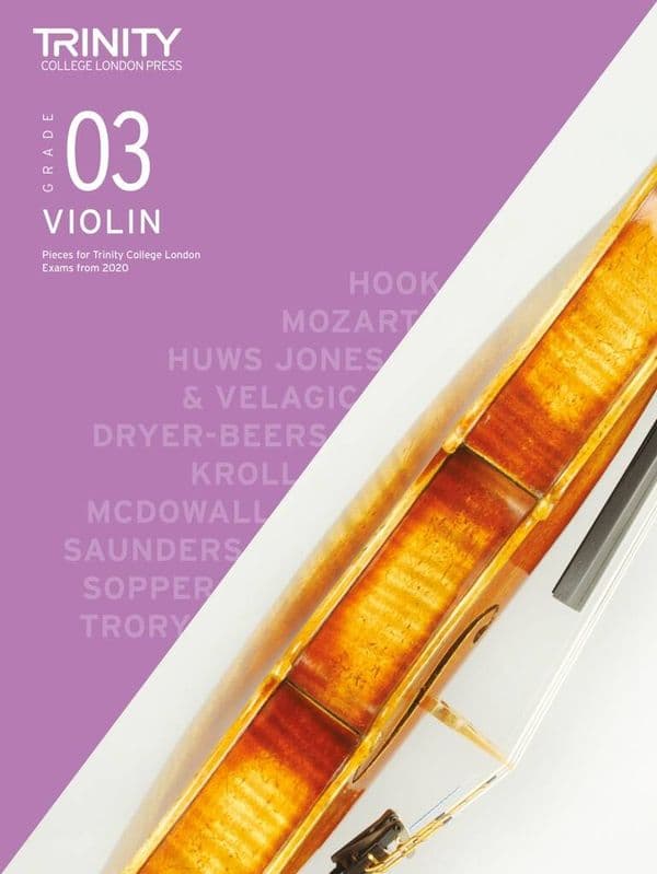 Trinity Violin Exam Pieces Grade 3 from 2020