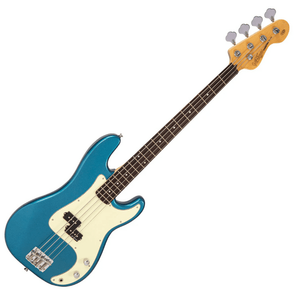 Vintage V40 Coaster Bass Guitar - Blue