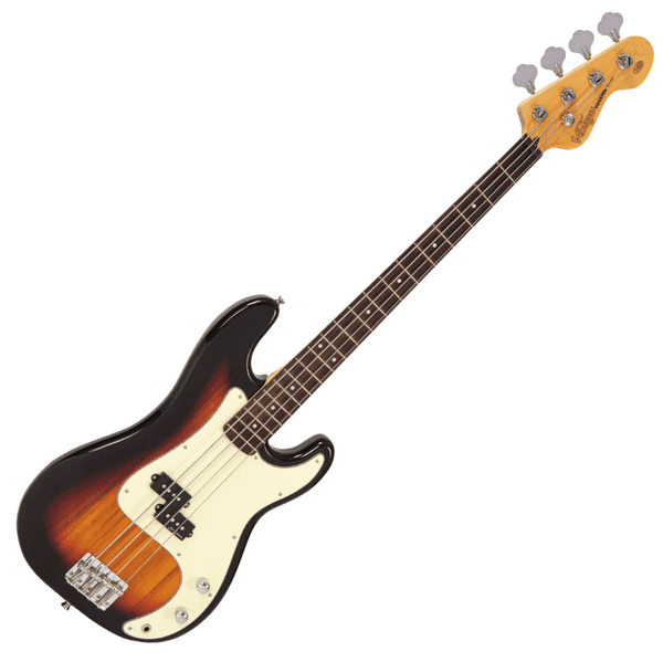 Vintage V40 Coaster Bass Guitar - Sunburst
