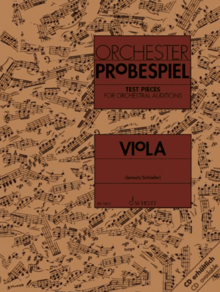 Viola Test Pieces for Orchestral Auditions (Orchester Probespiel)