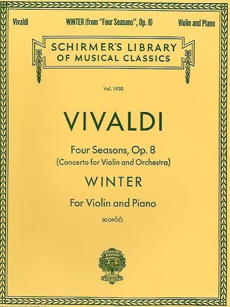 Vivaldi - Winter (Four Seasons Op.8) for Violin and Piano