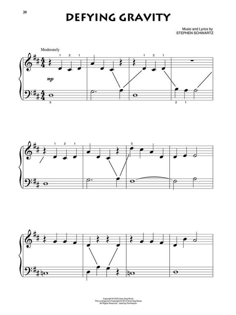 Wicked - Beginning Piano Solo