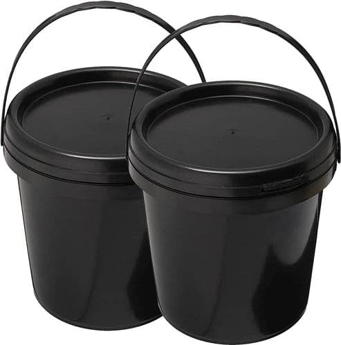 10L Black Buckets