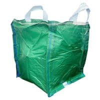 120L Green Reusable Heavy Duty Garden Waste Sacks With Looped Handles