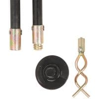 12pc Drain Unblocker Rod Set with Plunger, Rods & Worm
