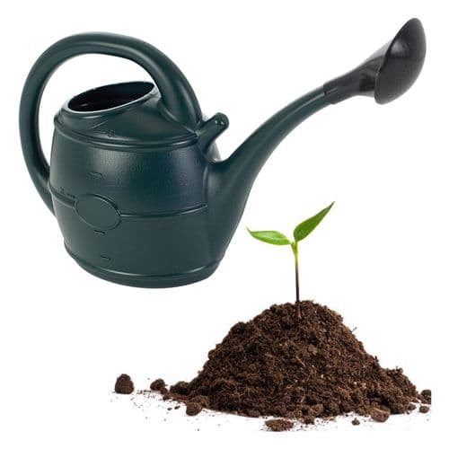 13L Easy To Use Green Watering Can With Rose Head