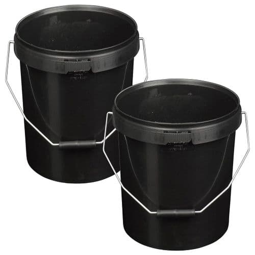 25L Black Buckets