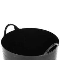 40 Litre Strong Black Flexi Plastic Storage Buckets For Home, Garden & DIY