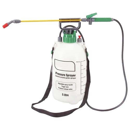 5 Litre Pump Action General Purpose Garden Pressure Sprayer Ideal For Pesticides & Insecticides Wate