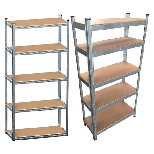 5 Tier Heavy Duty Large Boltless Metal Adjustable Home Garage Shelving Units