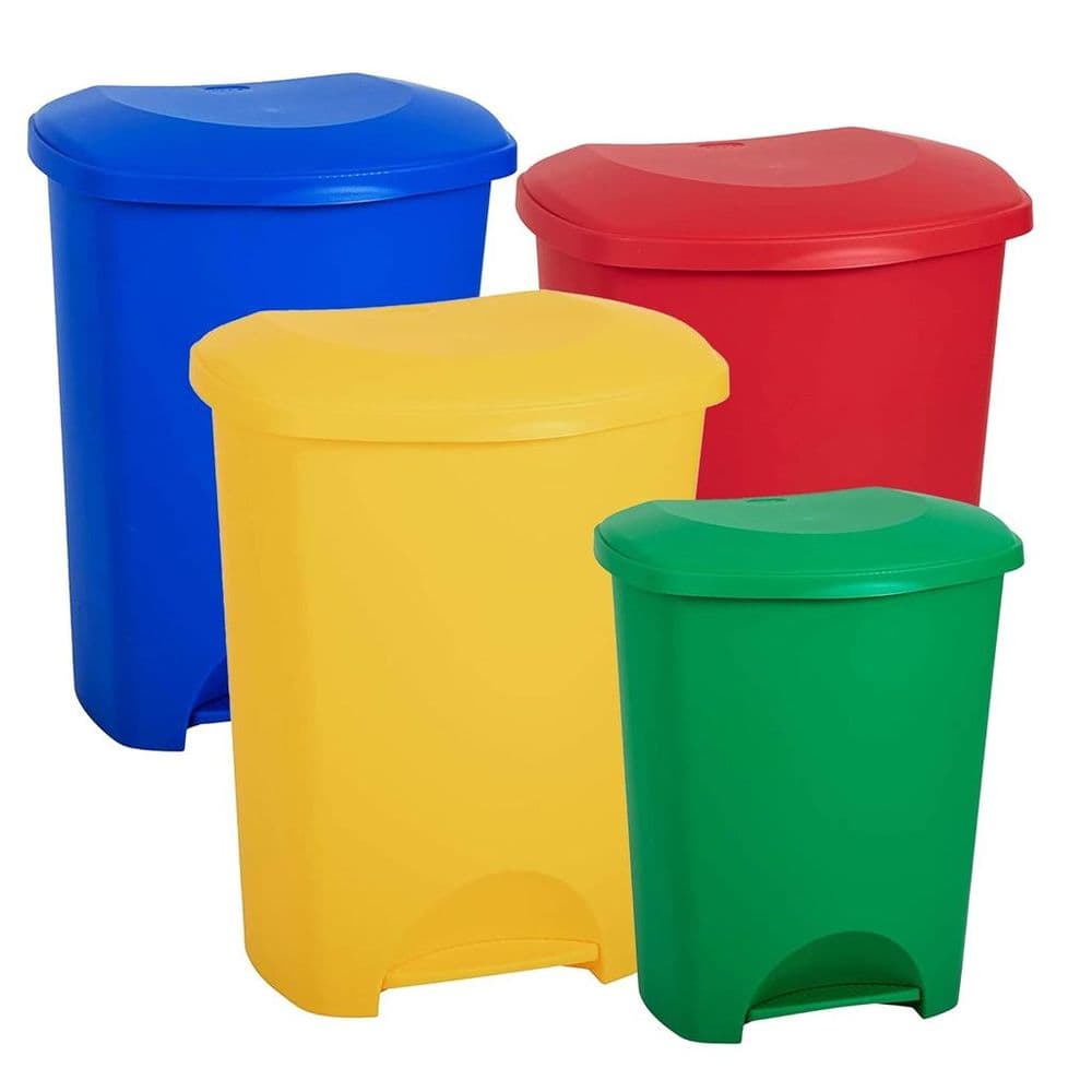 50L Recycling Commercial Medical Utility Waste Trash Pedal Bins With