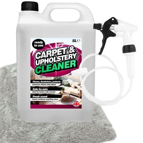5L Carpet & Upholstery Cleaner Pet Safe Cleaning Solution With Odour Remover