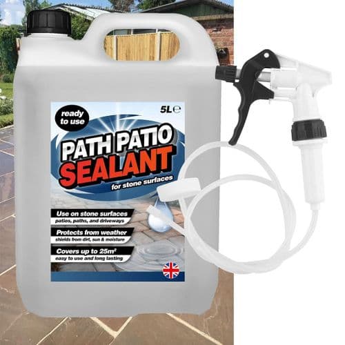 5L Ready To Use Path & Patio Sealant With Convenient Long Hose Trigger