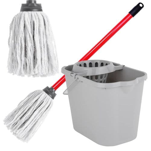 Cotton Floor Mop Super Absorbent Cotton Mop Head With Handle