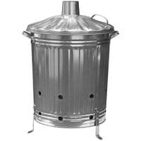 Galvanized Metal Heavy Duty Fire Burning Incinerators With Lid & Handles