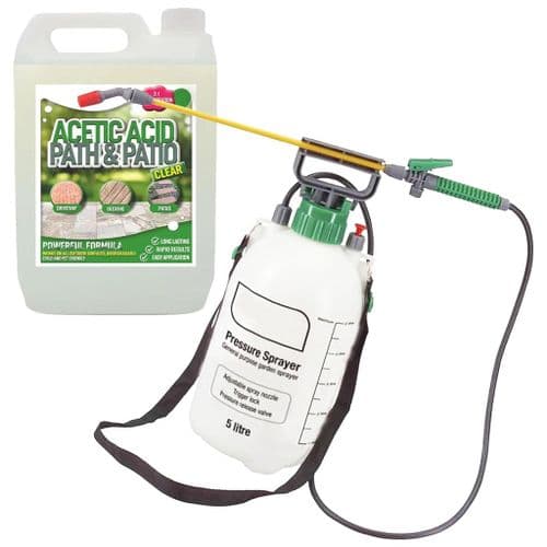 Garden Acetic (2.5L) & Pressure Sprayer Acid Vinegar