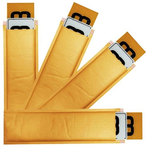 Gold Padded Bubble Number Plate Envelope Mailer 535mm x 180mm