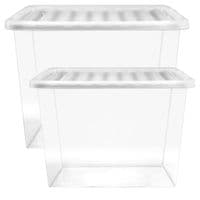 Heavy Duty Multipurpose Home Office Clear Plastic Storage Containers With Lids