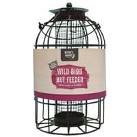 Metal Hanging  Fat Ball, Nut & Seed Feeder With Bird Cage