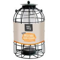 Metal Hanging  Fat Ball, Nut & Seed Feeder With Bird Cage
