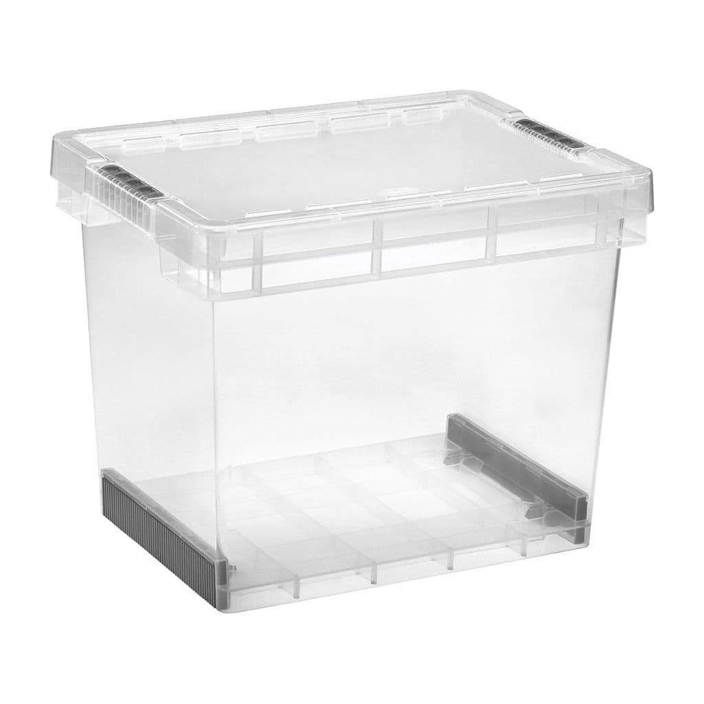 Modular Plastic Storage Containers Ultra Resistant With Secure Clip