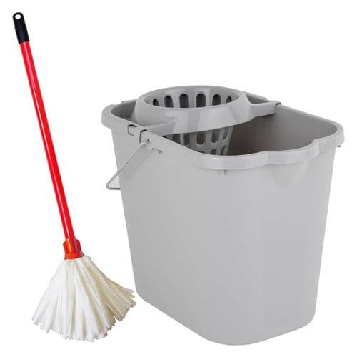 Strip Floor Mop Super Absorbent With Flock Head & Handle