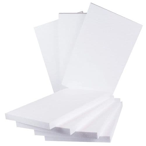 White EPS Polystyrene 1000x500x50mm Foam Sheets